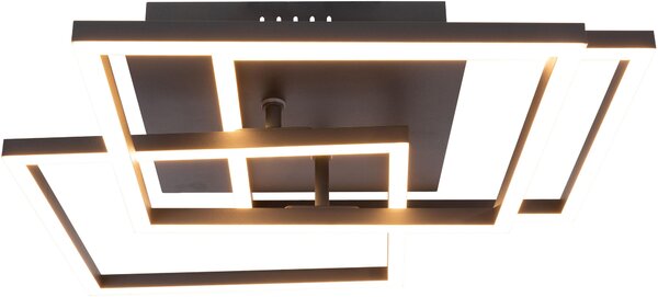 STROPNÍ LED SVÍTIDLO, 41,3/38,5/9,3 cm Novel - Stropní svítidla