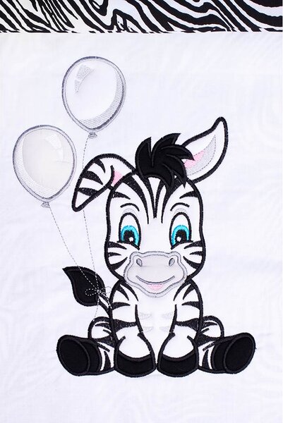 3-dílné ložní povlečení New Baby Zebra 100/135 bílo-černé
