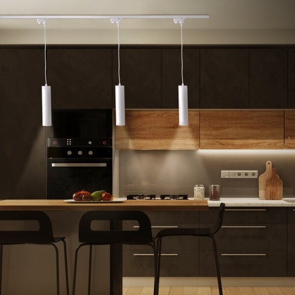 Lustr na lanku do lištového systému MARIBEL 3xGU10/10W/230V + 1 m lištový systém