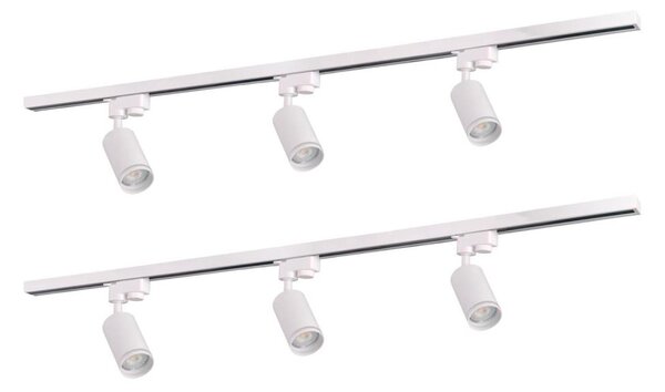 Bodové svítidlo do lištového systému PARIS 6xGU10/10W/230V +2x1 m lištový systém