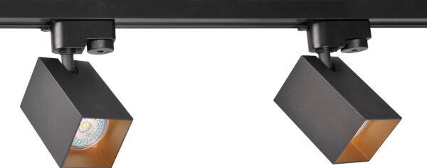 Bodové svítidlo do lištového systému SQUARE 3xGU10/10W/230V + 1 m lištový systém