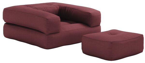 Karup Design Rozkládací křeslo Cube s podnožkou