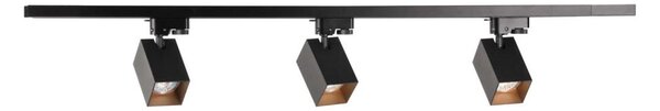 Bodové svítidlo do lištového systému SQUARE 3xGU10/10W/230V + 1 m lištový systém