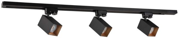 Bodové svítidlo do lištového systému SQUARE 3xGU10/10W/230V + 1 m lištový systém