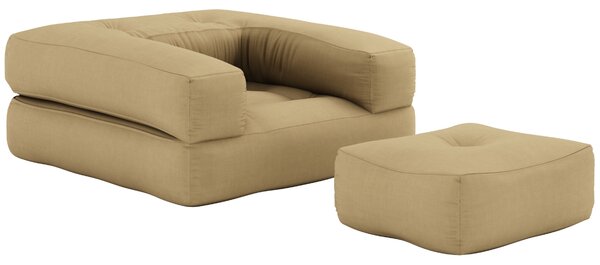 Karup Design Rozkládací křeslo Cube s podnožkou