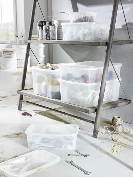 BOX S VÍKEM 12 l Rotho - Stohovatelné boxy