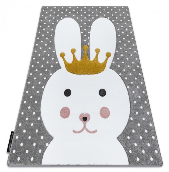 Dywany Łuszczów, Dětský kusový koberec Petit Bunny grey, 120x170, šedá, dětský pokoj