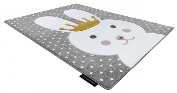 Dywany Łuszczów, Dětský kusový koberec Petit Bunny grey, 120x170, šedá, dětský pokoj