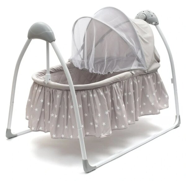 Dětská kolébka NEW BABY Swingy s melodiemi a časovačem
