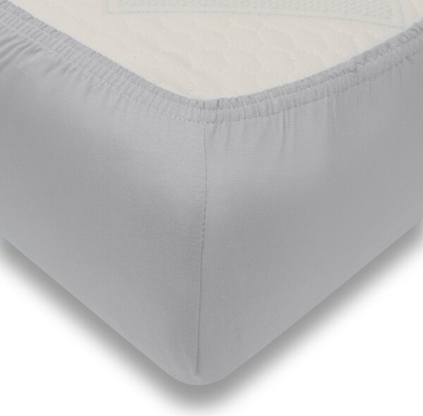 Jersey prostěradlo do postýlky New Baby 120x60 šedé