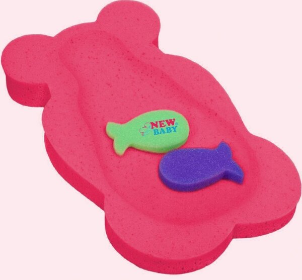Pěnová podložka maxi New Baby BASIC medvěd červená