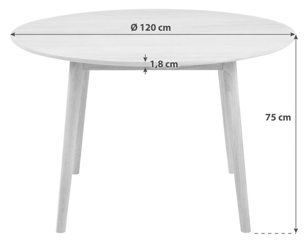 JÍDELNÍ STŮL, dub, barvy dubu, 120/75 cm MID.YOU - Jídelní stoly, Online Only