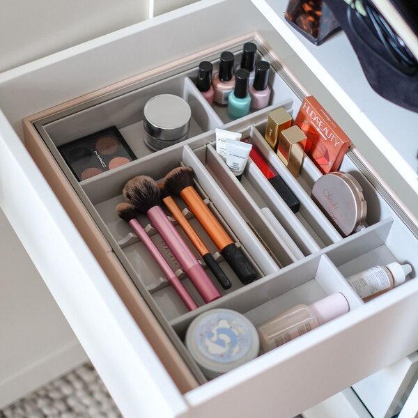 Stackers, Kosmetický organizér do šuplíku Blush Makeup In-Drawer Organiser | růžová 74544