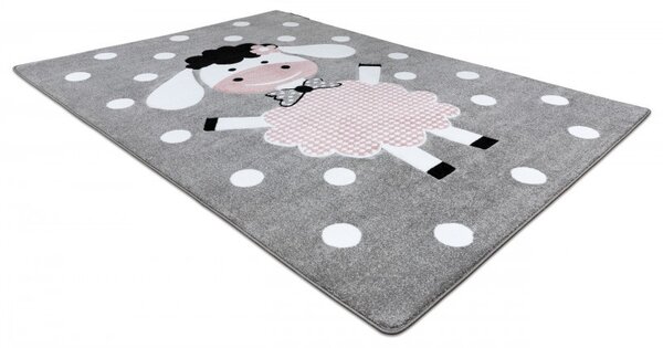 Dywany Łuszczów, Dětský kusový koberec Petit Dolly sheep grey, 120x170, růžová, dětský pokoj