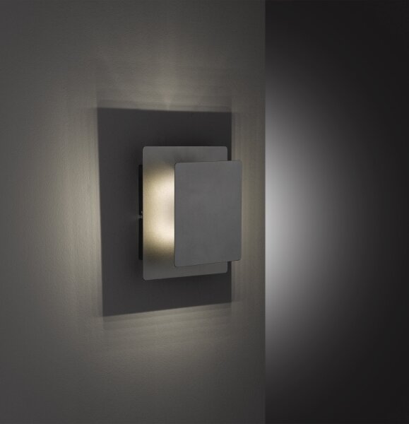 Wofi 4048-102Q - LED Nástěnné svítidlo BAYONNE LED/6,5W/230V antracit