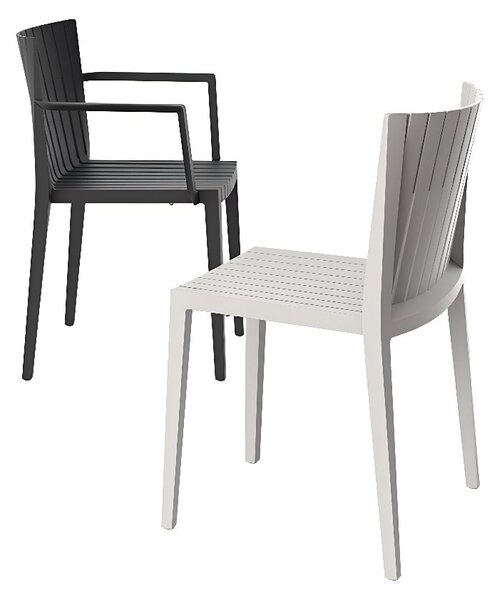 VONDOM Bílá plastová zahradní židle SPRITZ