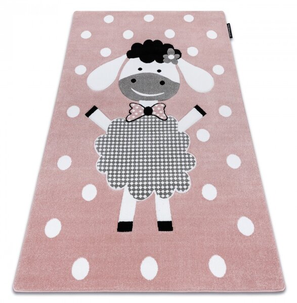 Dywany Łuszczów, Dětský kusový koberec Petit Dolly sheep pink, 140x190, růžová, dětský pokoj