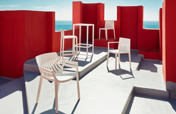 VONDOM Bílé plastové zahradní křeslo SPRITZ