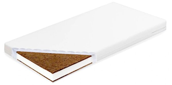 Dětská matrace New Baby STANDARD 120x60x8 cm kokos-molitan-kokos bílá