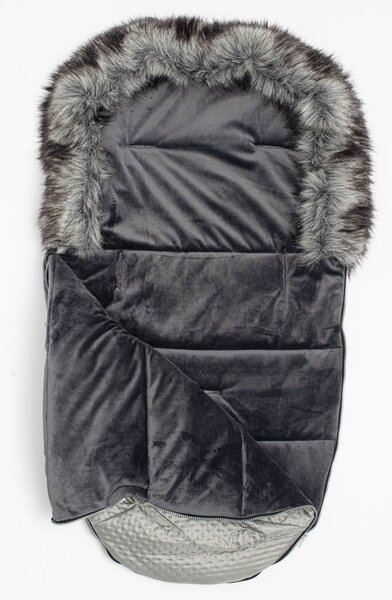 Zimní fusak New Baby Lux Fleece grey