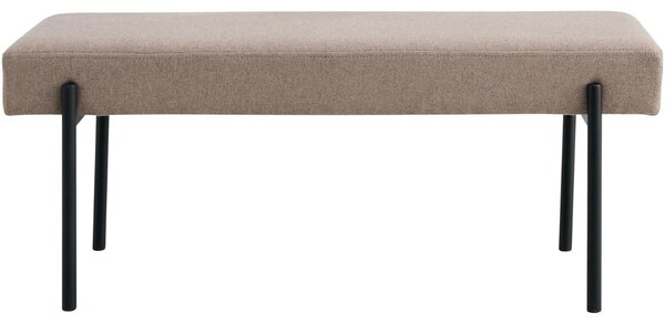 Nordic Living Béžová bouclé lavice Swipper 100 cm
