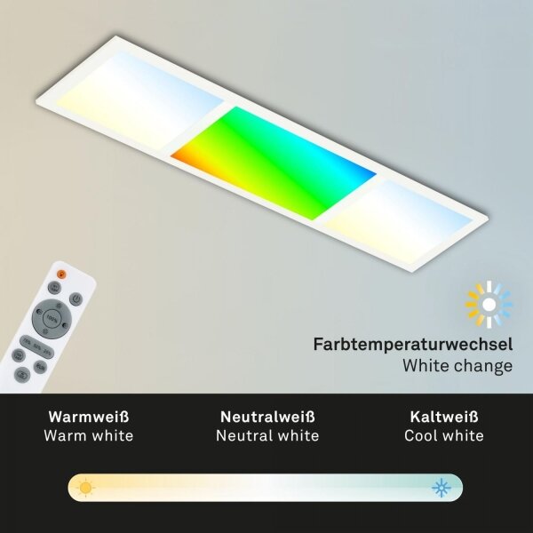 Briloner 7388-016 - LED RGBW Stmívatelné stropní svítidlo LED/24W/230V + DO