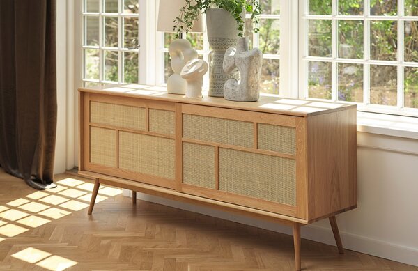 Unique Furniture Dubová komoda Barrali 180 x 45 cm