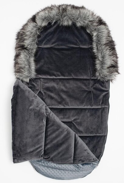 Zimní fusak New Baby Lux Fleece graphite