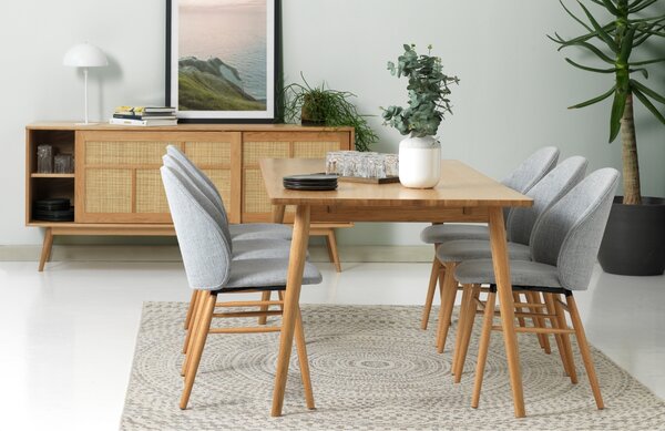 Unique Furniture Dubová komoda Barrali 180 x 45 cm