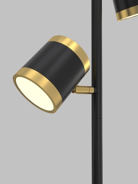 Wofi 3003-304S -LED Stmívatelná stojací lampa TOULOUSE 3xLED/7W/230V černá/zlatá