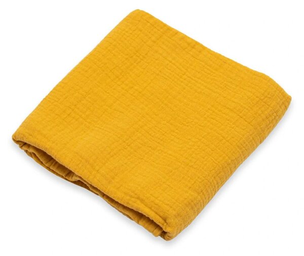 Dětská mušelínová deka New Baby mustard