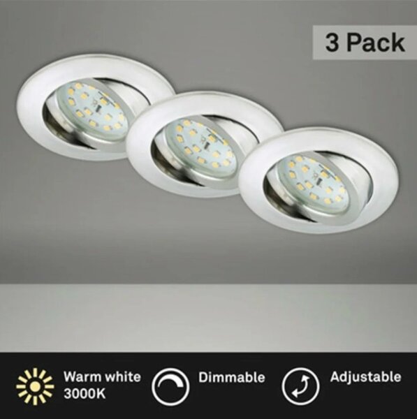 Briloner 8317-039-SADA 3x LED Stmívatelné koupelnové svítidlo LED/5,5W/230V IP23