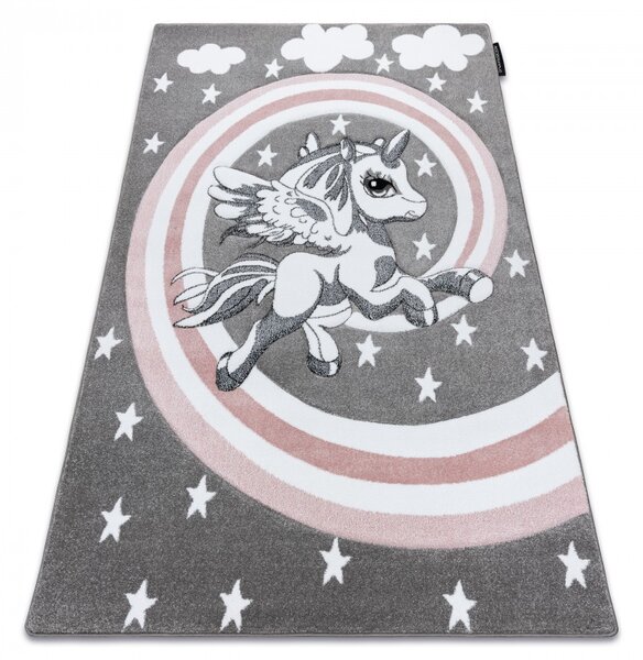 Dywany Łuszczów, Dětský kusový koberec Petit Pony grey, 160x220, šedá, dětský pokoj