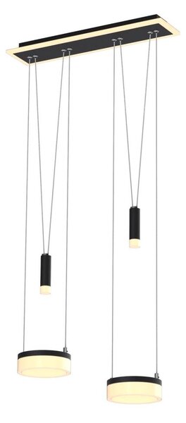 Wofi 6054-502 - LED Stmívatelný lustr na lanku JESSE LED/21W/230V černá
