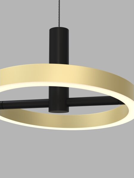 Wofi 7016-304 - LED Stmívatelný lustr na lanku BREST LED/26W/230V černá/zlatá