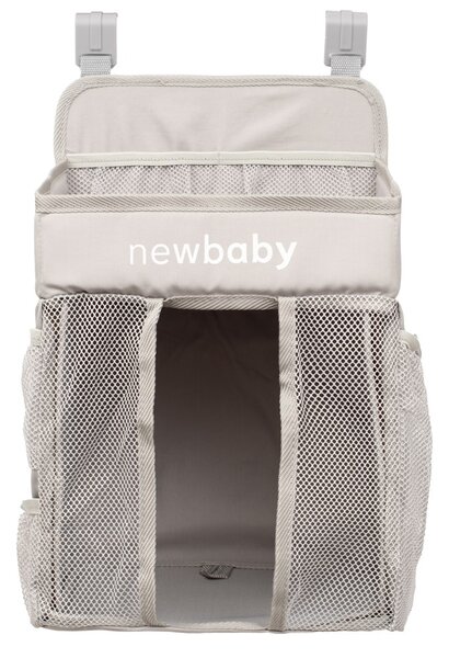 Organizér na postýlku TinyTidy New Baby šedý