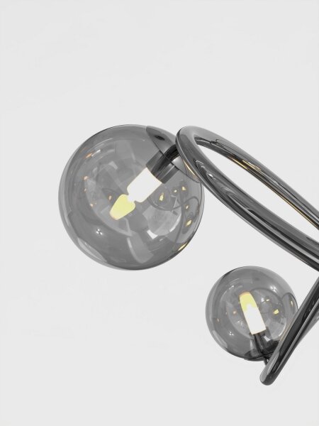 Wofi 7014-805 - LED Lustr na lanku NANCY 8xG9/3,5W/230V černá/chrom