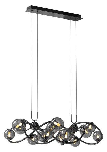 Wofi 7014-1405 - LED Lustr na lanku NANCY 14xG9/3,5W/230V černá/chrom