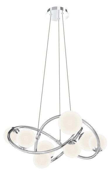 Wofi 7014-807 - LED Lustr na lanku NANCY 8xG9/3,5W/230V lesklý chrom