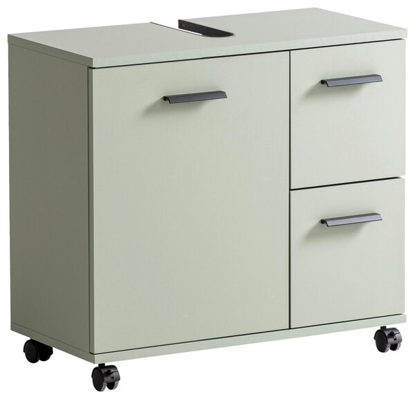SKŘÍŇKA POD UMYVADLO, pastelově zelená, pastelově zelená, 65,1/60/32 cm Stylife - Koupelnové série, Online Only