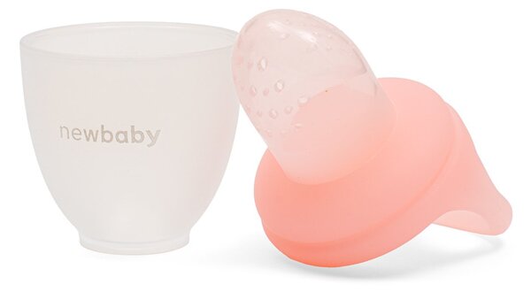 Dudlík na ovoce a zeleninu New Baby růžový
