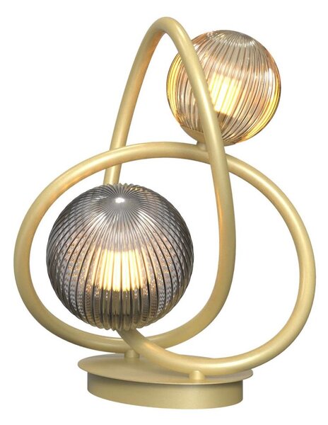 Wofi 8015-204 - LED Stolní lampa METZ 2xG9/3,5W/230V zlatá/šedá