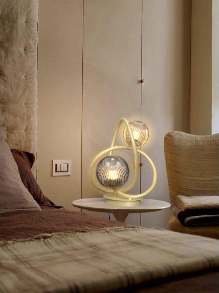 Wofi 8015-204 - LED Stolní lampa METZ 2xG9/3,5W/230V zlatá/šedá