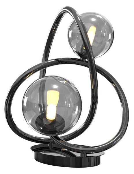 Wofi 8014-205 - LED Stolní lampa NANCY 2xG9/3,5W/230V černá/chrom