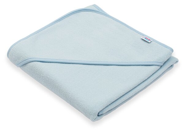 Dětská froté osuška s kapucí New Baby BASIC 80x80 modrá