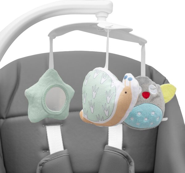 Dětská jídelní židlička 2v1 SMART New Baby grey