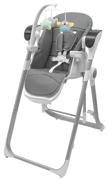 Dětská jídelní židlička 2v1 SMART New Baby grey