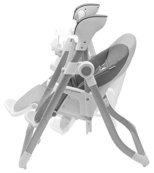 Dětská jídelní židlička 2v1 SMART New Baby grey