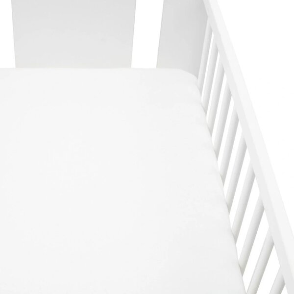 Jersey prostěradlo do postýlky New Baby 120x60 white