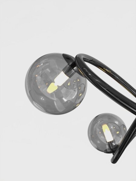 Wofi 9014-1205 - LED Přisazený lustr NANCY 12xG9/3,5W/230V černá/chrom